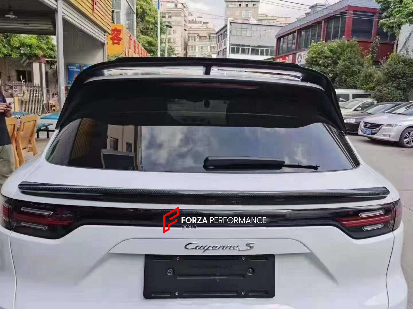 CARBON BODY KIT for PORSCHE CAYENNE 9Y 2019 - 2023  Set includes:  Front Lip Front Vent Covers Rear Diffuser Rear Spoiler Side Skirts Side Fenders