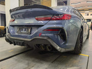 CARBON BODY KIT for BMW 8 SERIES G16 2019+  Set includes:  Front Grille Front Lip Front Canards Rear Spoiler Rear Diffuser Exhaust Tips Side Mirrors Covers