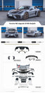 GT4RS BODY KIT for PORSCHE 718 982 CAYMAN BOXSTER 2016+  Set includes:  Front Bumper Rear Spoiler Exhaust Tips Side Air Vent Covers