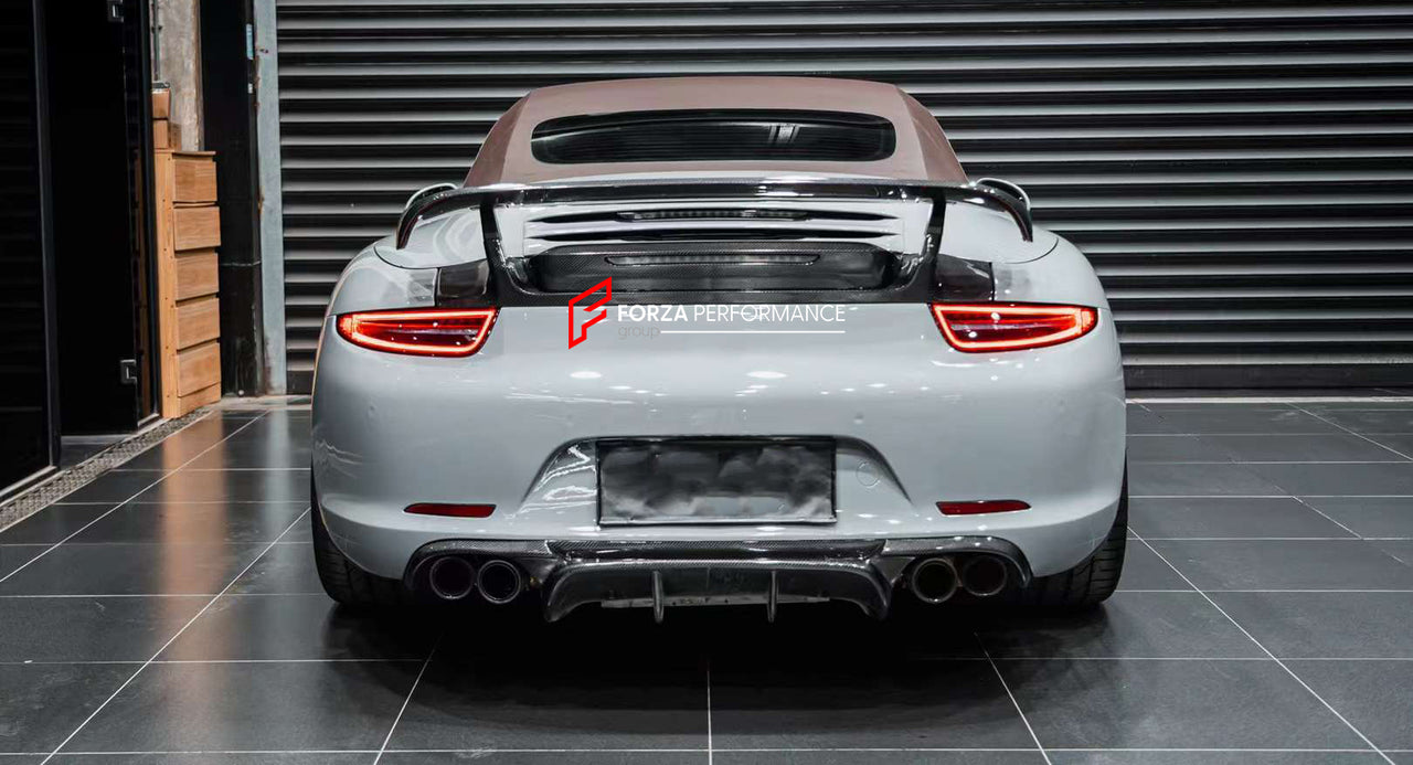 CARBON REAR TRUNK SPOILER for PORSCHE 911 991.1 CARRERA  Set includes:  Rear Spoiler