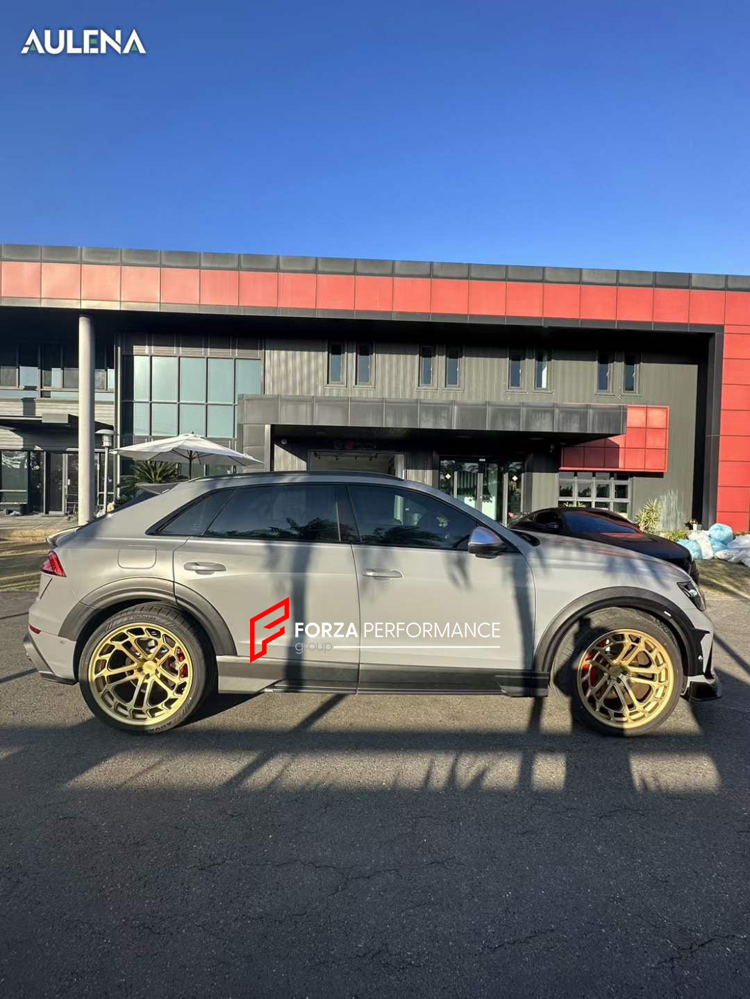 AUTHENTIC AULENA DRY CARBON WIDE BODY KIT for AUDI RSQ8 4M 2020+  Set includes:  Front Lip Front Air Vent Cover Hood/Bonnet Side Skirts Side Fenders Carbon Add-ons Trunk Wing Spoiler Rear Diffuser
