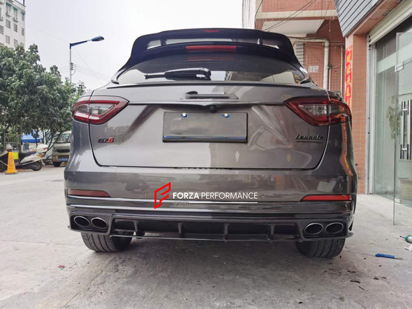 CARBON BODY KIT for MASERATI LEVANTE 2016+  Set includes:  Front Lip Side Skirts Roof Spoiler Rear Diffuser