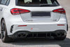 A45S STYLE BODY KIT for MERCEDES-BENZ A-CLASS A45 W177 AMG FACELIFT HATCHBACK 2022+    Set includes:  Front Lip Front Canards Fender Flares Rear Spoiler Rear Bumper Air Vent Covers Rear Diffuser