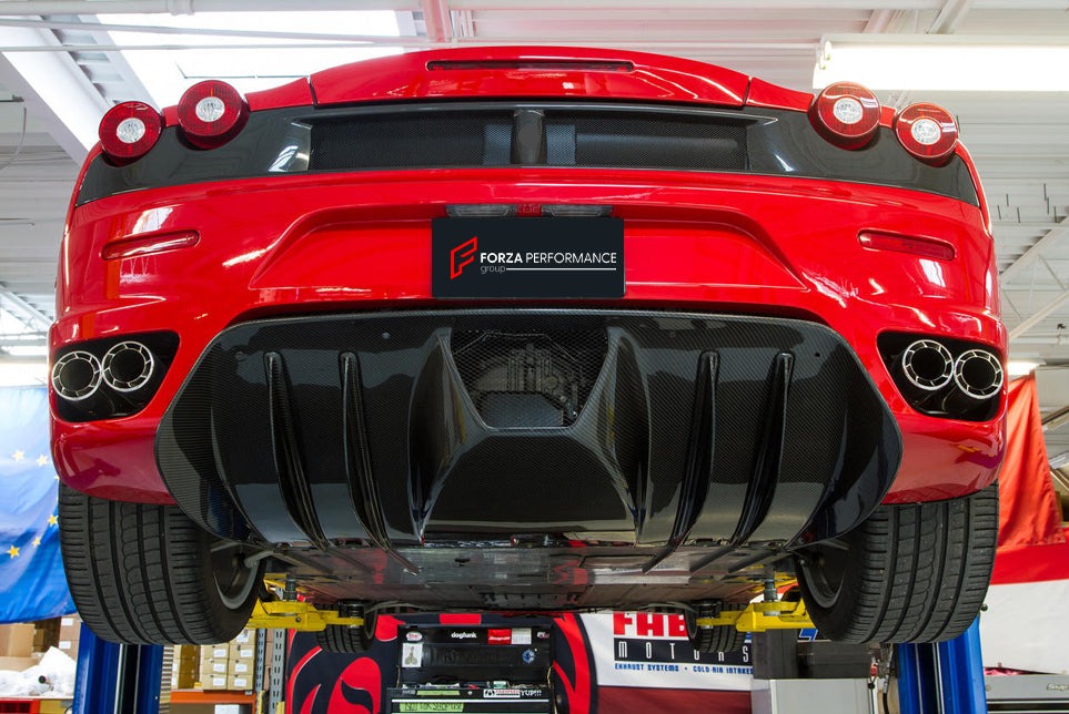 CARBON REAR DIFFUSER for FERRARI F430 2005 - 2011 Set includes: Rear Diffuser