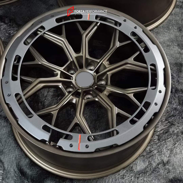 AL13 109R STYLE FORGED WHEELS WITH AERODISC AERO RING ADMC-3 for MCLAREN