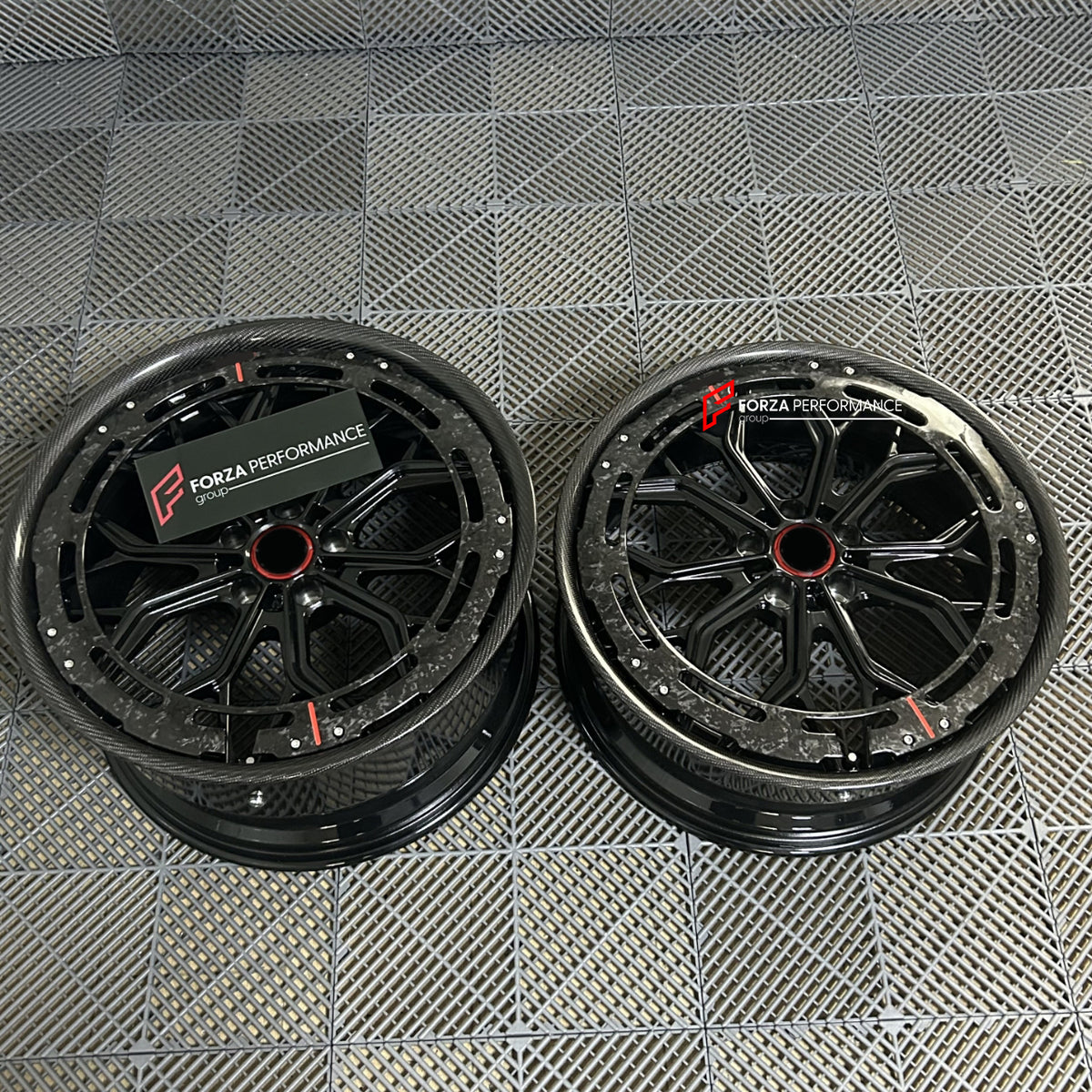 Forza Rim Designs Circle Rings AL13 R80-109R STYLE 20 INCH FORGED WHEELS RIMS WITH AERODISC AERO RING ...
