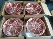 FORGED WHEELS RIMS FOR MCLAREN P47 SUV 2028+ Forza Performance custom fit buy Rose Gold Y-Spoke style design wheels