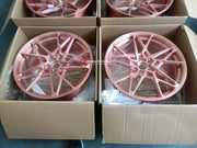 FORGED WHEELS RIMS FOR MCLAREN P47 SUV 2028+ Forza Performance custom fit buy Rose Gold Y-Spoke style design wheels