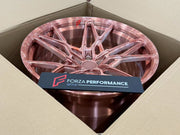 FORGED WHEELS RIMS FOR MCLAREN P47 SUV 2028+ Forza Performance custom fit buy Rose Gold Y-Spoke style design wheels