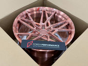 FORGED WHEELS RIMS FOR MCLAREN P47 SUV 2028+ Forza Performance custom fit buy Rose Gold Y-Spoke style design wheels