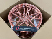 FORGED WHEELS RIMS FOR MCLAREN P47 SUV 2028+ Forza Performance custom fit buy Rose Gold Y-Spoke style design wheels
