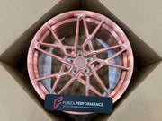 FORGED WHEELS RIMS FOR MCLAREN P47 SUV 2028+ Forza Performance custom fit buy Rose Gold Y-Spoke style design wheels