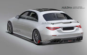 AUTHENTIC AULENA CARBON BODY KIT for MERCEDES-BENZ S-CLASS W223 S320 S400 S450 AMG 2021+  Set includes:  Front Lip Front Bumper Air Vents Side Skirts Rear Diffuser With LED Light Rear Spoiler/Wing