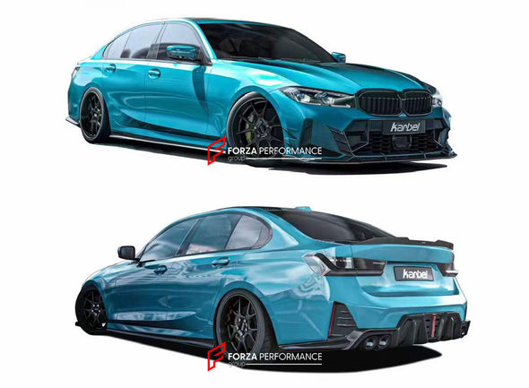 AUTHENTIC KARBEL CARBON BODY KIT for BMW 3-SERIES G20 LCI 2022+     Set includes:  Front Lip  Front Canards Side Skirts Rear Wing Spoiler Rear Diffuser with Tail Lights