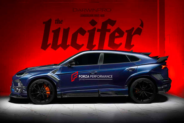 AUTHENTIC DARWINPRO DRY CARBON BODY KIT FOR LAMBORGHINI URUS 2018+

Set includes:

Front Lip
Front Bumper

Hood
Side Fenders
Side Skirts
Roof Spoiler
Rear Spoiler
Rear Bumper
Rear Side Fenders
Rear Diffuser

Material: Dry Carbon

Note: Professional installation is required

CONTACT US FOR PRICING

Payment ►
Visa
Mastercard
PayPal with a credit card (add 4.4% at checkout)
Payoneer
Cryptocurrency
Shipment ►
By express DHL/UPS/TNT/FedEx
To the local international airport
Special line by air
Special line by the