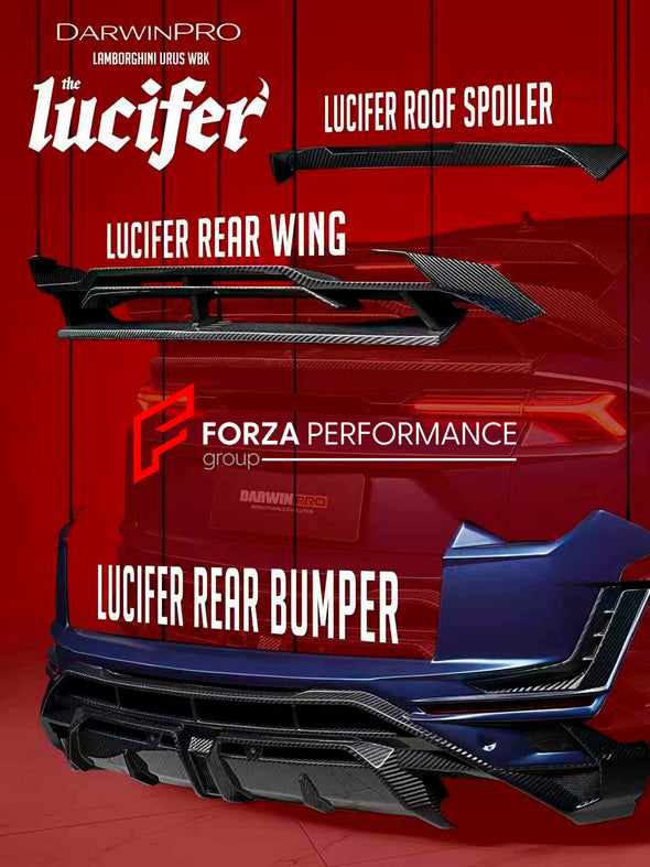 AUTHENTIC DARWINPRO DRY CARBON BODY KIT FOR LAMBORGHINI URUS 2018+

Set includes:

Front Lip
Front Bumper

Hood
Side Fenders
Side Skirts
Roof Spoiler
Rear Spoiler
Rear Bumper
Rear Side Fenders
Rear Diffuser

Material: Dry Carbon

Note: Professional installation is required

CONTACT US FOR PRICING

Payment ►
Visa
Mastercard
PayPal with a credit card (add 4.4% at checkout)
Payoneer
Cryptocurrency
Shipment ►
By express DHL/UPS/TNT/FedEx
To the local international airport
Special line by air
Special line by the