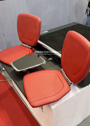 CULLINAN VIEWING SUITE STYLE AUTO RETRACTABLE FOLDING TRUNK SEATS for ALL SUV MODELS  Will fit to:  Mercedes-Benz G-Class G63 W463, W463A, W464, G400, G500, G550, 4X4, V-Class, Vito Land Rover Defender L663, Range Rover L460, Sport L461, Velar L560, L405 Toyota Land Cruiser Prado, 250 Prado, Highlander, RAV4, LC300 Lexus GX550, LX570, LX600, RX350 Jeep Grand Cherokee, Wrangler Rolls-Royce Cullinan Lamborghini Urus Tesla Model X AND SIMILAR CARS