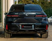 AERO BODY KIT FOR BMW 7 SERIES G70 M760 2022  Set includes:  Front Lip Side Skirts Roof Spoiler Rear Spoiler Rear Diffuser Exhaust Tips