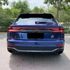 RSQ8 STYLE REAR DIFFUSER WITH EXHAUST TIPS for AUDI Q8 4M 2019 - 2023  Set includes:  Rear Diffuser Exhaust Tips
