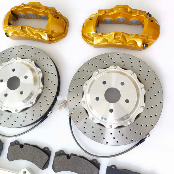 FORZA BIG BRAKE KIT for XIAOMI SU7  You can choose:  Different designs of the caliper&nbsp; Front calipers 6-pots /&nbsp;Rear calipers 4-pots Brake disc optionally floating,&nbsp;electric rear brakes caliper Different colors&nbsp; Different logos  What is included in the brake package:  - brake caliper&nbsp;  - brake rotors discs&nbsp;  - brake hoses&nbsp;  - brake pads&nbsp;  Production time: 5-7 working days