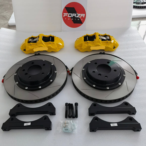 FORZA BIG BRAKE KIT for XIAOMI SU7  You can choose:  Different designs of the caliper&nbsp; Front calipers 6-pots /&nbsp;Rear calipers 4-pots Brake disc optionally floating,&nbsp;electric rear brakes caliper Different colors&nbsp; Different logos  What is included in the brake package:  - brake caliper&nbsp;  - brake rotors discs&nbsp;  - brake hoses&nbsp;  - brake pads&nbsp;  Production time: 5-7 working days