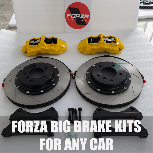 FORZA BIG BRAKE KIT for XIAOMI SU7  You can choose:  Different designs of the caliper&nbsp; Front calipers 6-pots /&nbsp;Rear calipers 4-pots Brake disc optionally floating,&nbsp;electric rear brakes caliper Different colors&nbsp; Different logos  What is included in the brake package:  - brake caliper&nbsp;  - brake rotors discs&nbsp;  - brake hoses&nbsp;  - brake pads&nbsp;  Production time: 5-7 working days