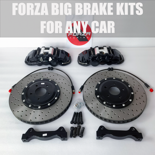 FORZA BIG BRAKE KIT for XIAOMI SU7  You can choose:  Different designs of the caliper&nbsp; Front calipers 6-pots /&nbsp;Rear calipers 4-pots Brake disc optionally floating,&nbsp;electric rear brakes caliper Different colors&nbsp; Different logos  What is included in the brake package:  - brake caliper&nbsp;  - brake rotors discs&nbsp;  - brake hoses&nbsp;  - brake pads&nbsp;  Production time: 5-7 working days