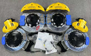 In the photos above you can see an installed Forza Performance Group set of large front brakes for the BENTLEY BENTAYGA PL71 FACELIFT 2020&nbsp;with 440x40mm / 400x38mm brake discs by 22-inch brake calipers.  Current set includes:  4x Brake calipers (10-piston front, 4-piston rear) 2x Front Brake discs 440x40mm  2x Rear Brake discs 400x38mm 4x Brake caliper adapters 4x Brake Pads  4x Brake hoses and installation kits with nipples