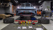 In the photos above you can see an installed&nbsp;Forza Performance Group set of large front brakes for the ZEEKR 001&nbsp;with 410x36mm / 380x28mm&nbsp;brake discs by 22-inch brake rotors.  Current set includes:  2x Front Brake calipers AP9571 2x Rear Brake calipers AP9541 2x Front Brake discs 410x36mm 2x Rear Brake discs 380x28mm 4x Brake caliper adapters 4x Brake Pads  4x Brake hoses and installation kits with nipples