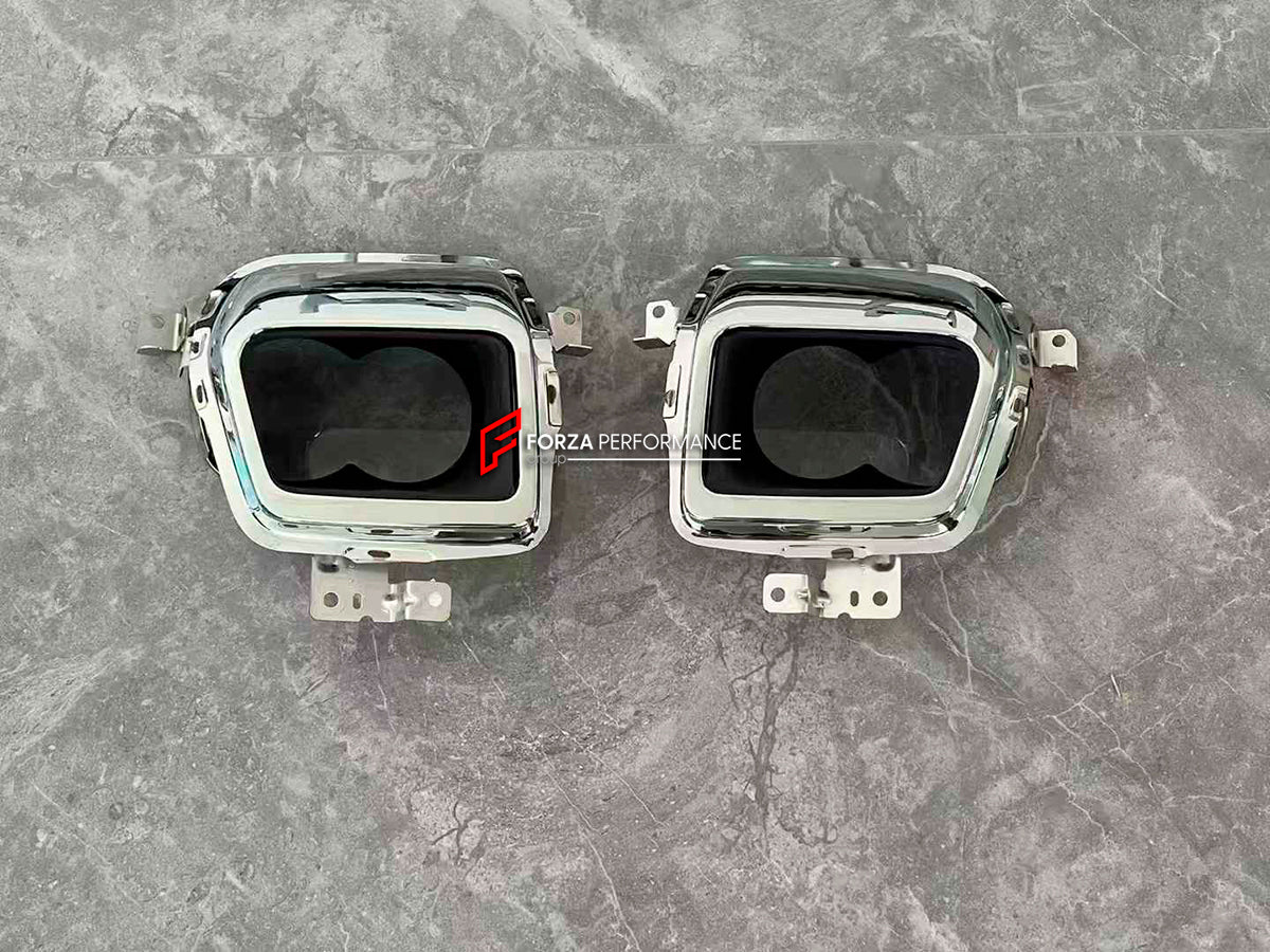 BLACK BADGE UPGRADE KIT for ROLLS ROYCE CULLINAN II 2024+

Set includes:

Grille
Grille Cover
Side Logo Covers
Exhaust Tips


Material: Plastic + Stainless Steel

NOTE: Professional installation is required. Parts can be purchased and installed separately