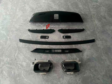 BLACK BADGE UPGRADE for ROLLS ROYCE CULLINAN 2018 - 2024

Set includes:

Front Bumper Trims
Grille
Grille Cover
Black Emblem Badges
Spirit of Extasy
Side Logo Covers
Trunk Molding
Exhaust Tips
Wheels

Material: Plastic


NOTE: Professional installation is required. Parts can be purchased and installed separately