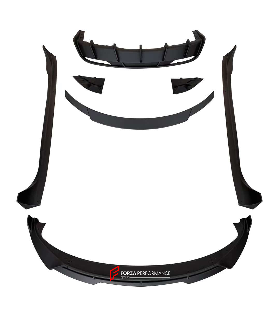 BODY AERO KIT for TESLA MODEL 3 2023+  Set includes:  Front Lip Side Skirts Rear Diffuser Rear Spoiler