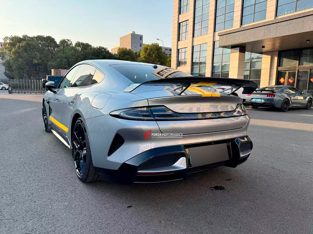 BODY KIT for XIAOMI SU7 2024+

Set includes:

Front Lip

Front Bumper
Hood/Bonnet
Side Skirts
Rear Diffuser

Material: Plastic

Note: Professional installation is required.