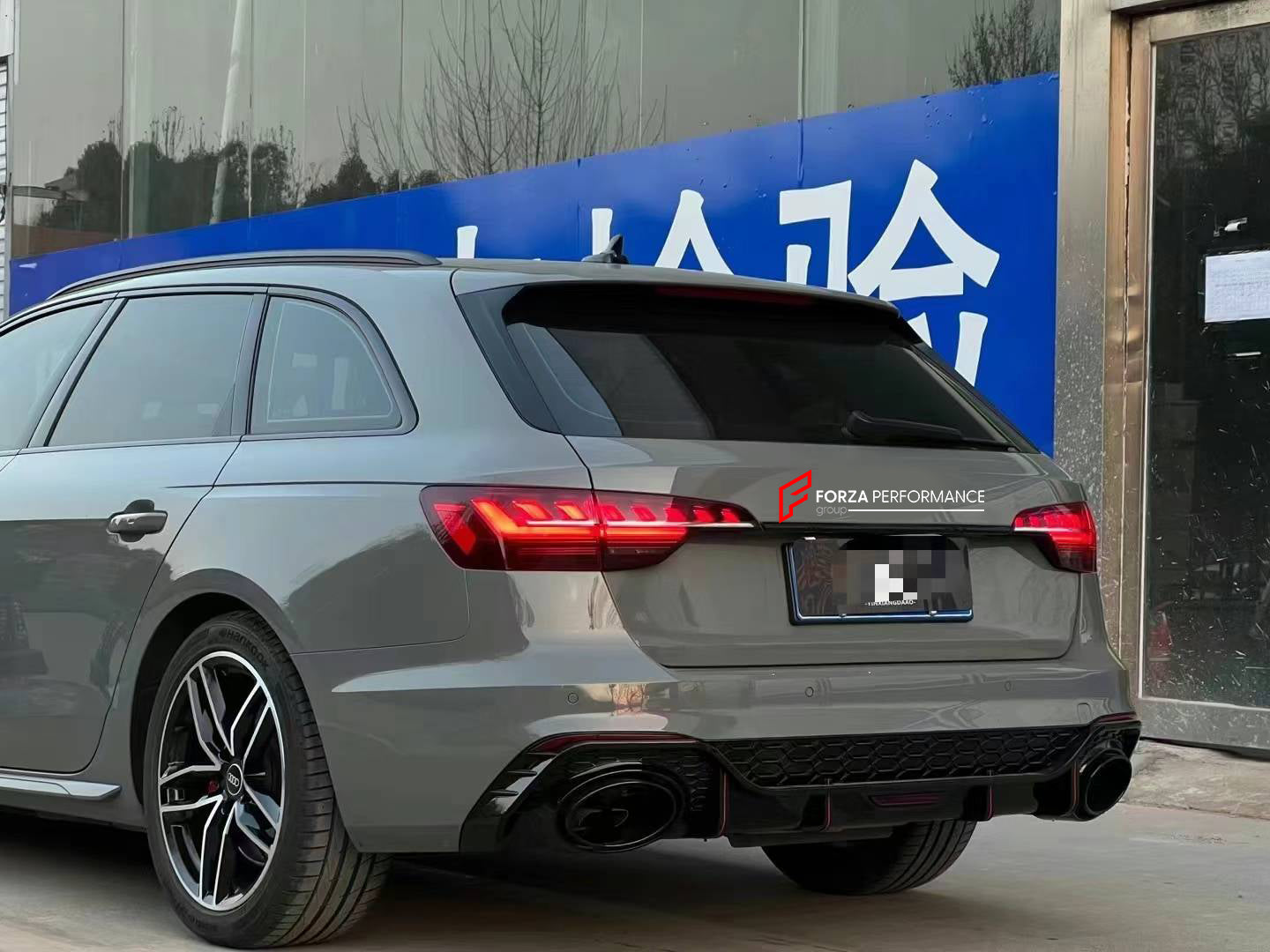 BODY KIT for AUDI A4 S4 B9 2020+  Set includes:  Front Bumper Front Lip Front Grille Rear Diffuser