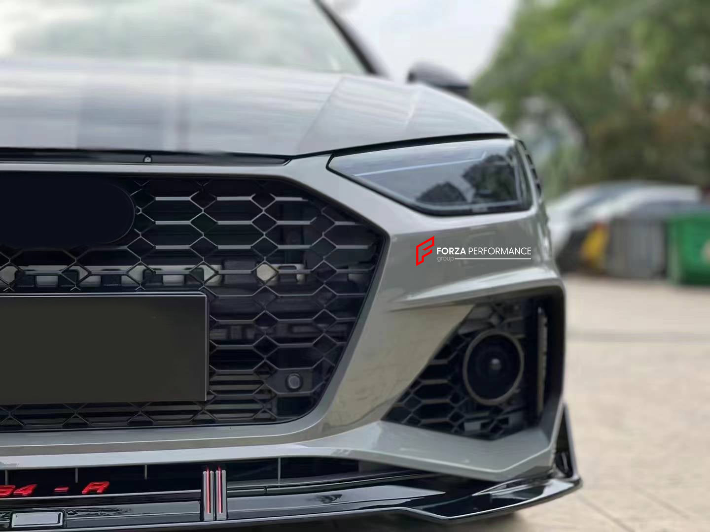 thumbnail image 2 of HHENGYISOUL Gloss Black Front Bumper Lip Spoiler For Audi A4 S4 B9.5 Sline 2020-2024 2 of 4