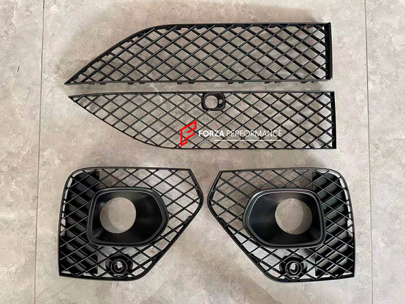 FRONT BUMPER ASSEMBLY for BENTLEY BENTAYGA 2020+

Set includes:

Front Bumper&nbsp;
Front Bumper Trims

Front Bumper Meshes
Grille

Material: Plastic

Note: Professional installation is required.