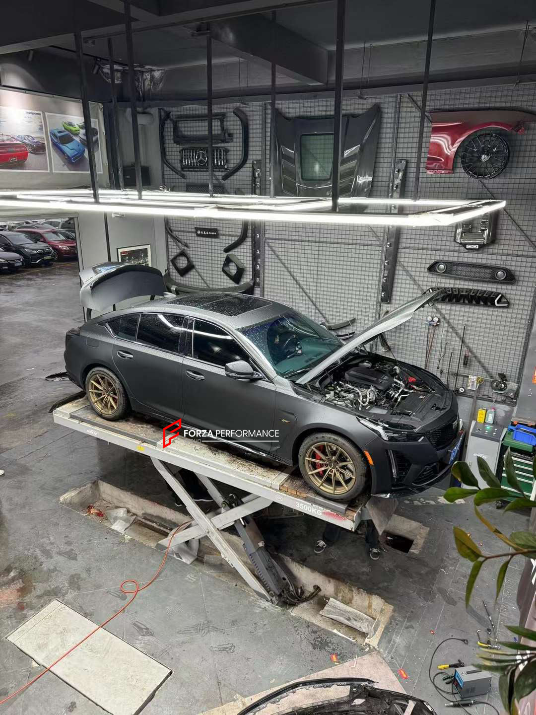 BODY KIT for CADILLAC CT5 2019+  Set includes:  Front Bumper Front Lip Front Grille Front Fenders
