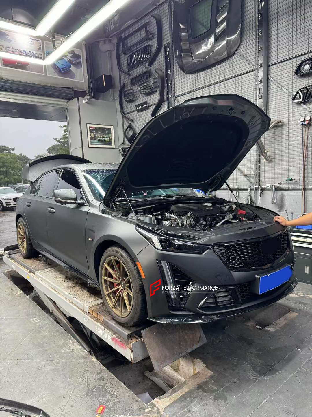 BODY KIT for CADILLAC CT5 2019+  Set includes:  Front Bumper Front Lip Front Grille Front Fenders