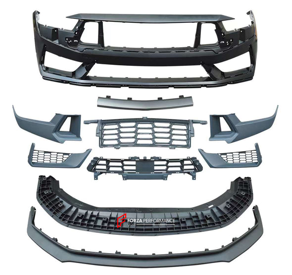 DARK HORSE STYLE BODY KIT for FORD MUSTANG 2024  Set includes:  Front Bumper Hood (Aluminum) Rear Spoiler Rear Bumper Rear Diffuser (2 options)