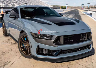 DARK HORSE STYLE BODY KIT for FORD MUSTANG 2024  Set includes:  Front Bumper Hood (Aluminum) Rear Spoiler Rear Bumper Rear Diffuser (2 options)