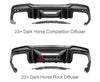 DARK HORSE STYLE BODY KIT for FORD MUSTANG 2024  Set includes:  Front Bumper Hood (Aluminum) Rear Spoiler Rear Bumper Rear Diffuser (2 options)