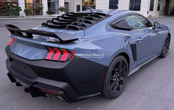 DARK HORSE STYLE BODY KIT for FORD MUSTANG 2024  Set includes:  Front Bumper Hood (Aluminum) Rear Spoiler Rear Bumper Rear Diffuser (2 options)