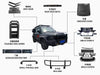 BODY KIT for JETOUR T2  Set includes:  Bull Bar Grille Cover Hood Cover Roof LED DRL Lights Roof Rack Door Sills Foldable Side Ladder Vent Visors Side Window Cover Side Storage Bag Inner Fenders Roof Spoiler Spare Tire Cover Tail Light Covers