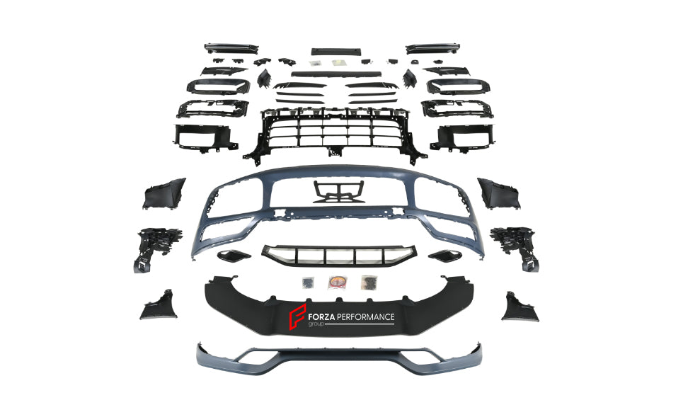 BODY KIT for PORSCHE CAYENNE | CAYENNE COUPE 9Y0.1 2018 - 2023  Set includes:  Front Bumper Fender Flares Side Trims Side Skirts Rear Diffuser