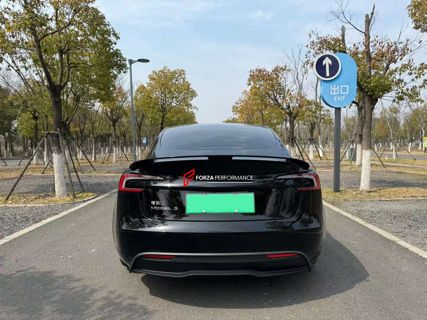 BODY KIT for TESLA MODEL 3 2023+ Set includes:  Front Lip Side Skirts Rear Spoiler Rear Diffuser
