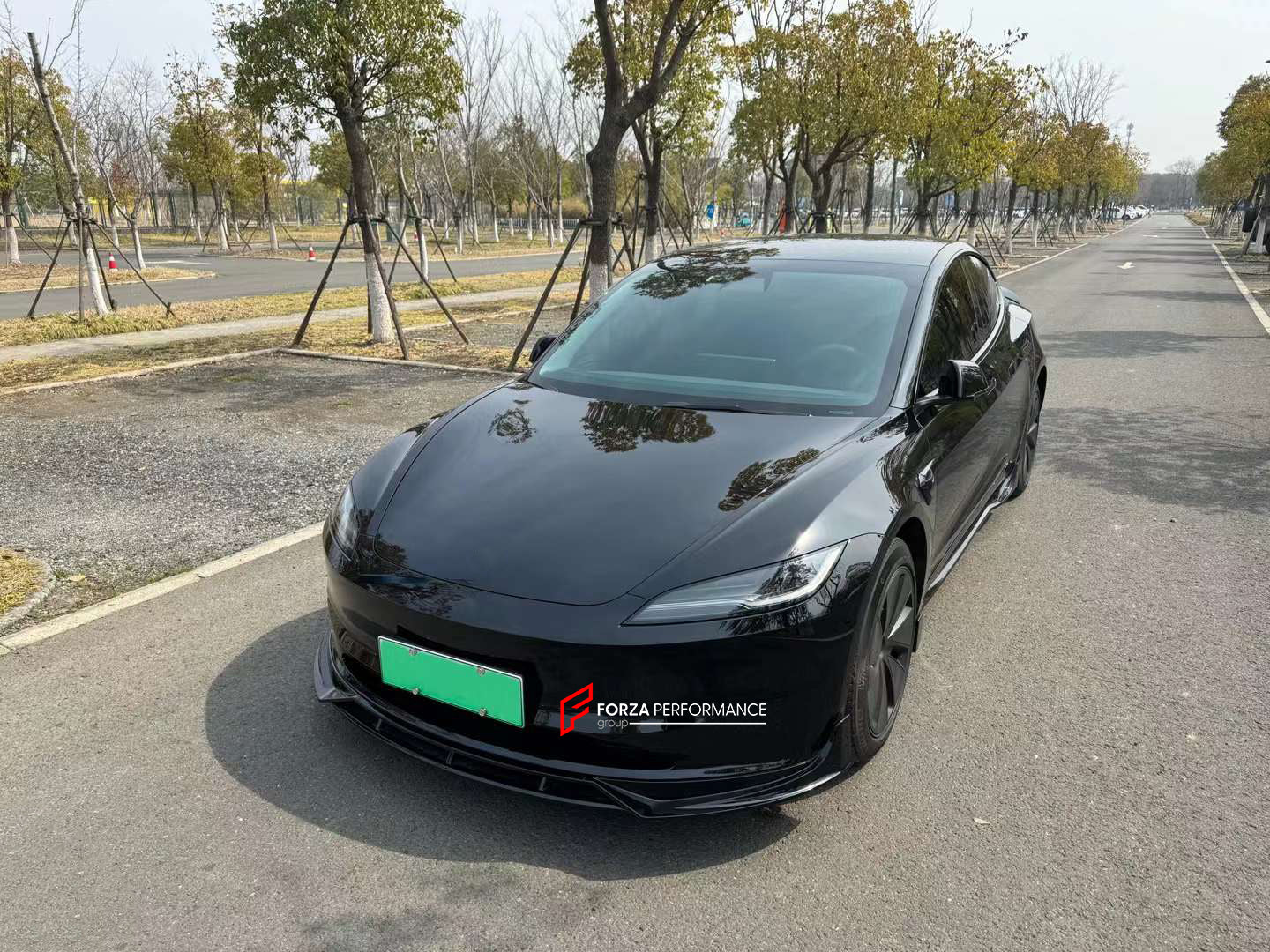 BODY KIT for TESLA MODEL 3 2023+ Set includes:  Front Lip Side Skirts Rear Spoiler Rear Diffuser