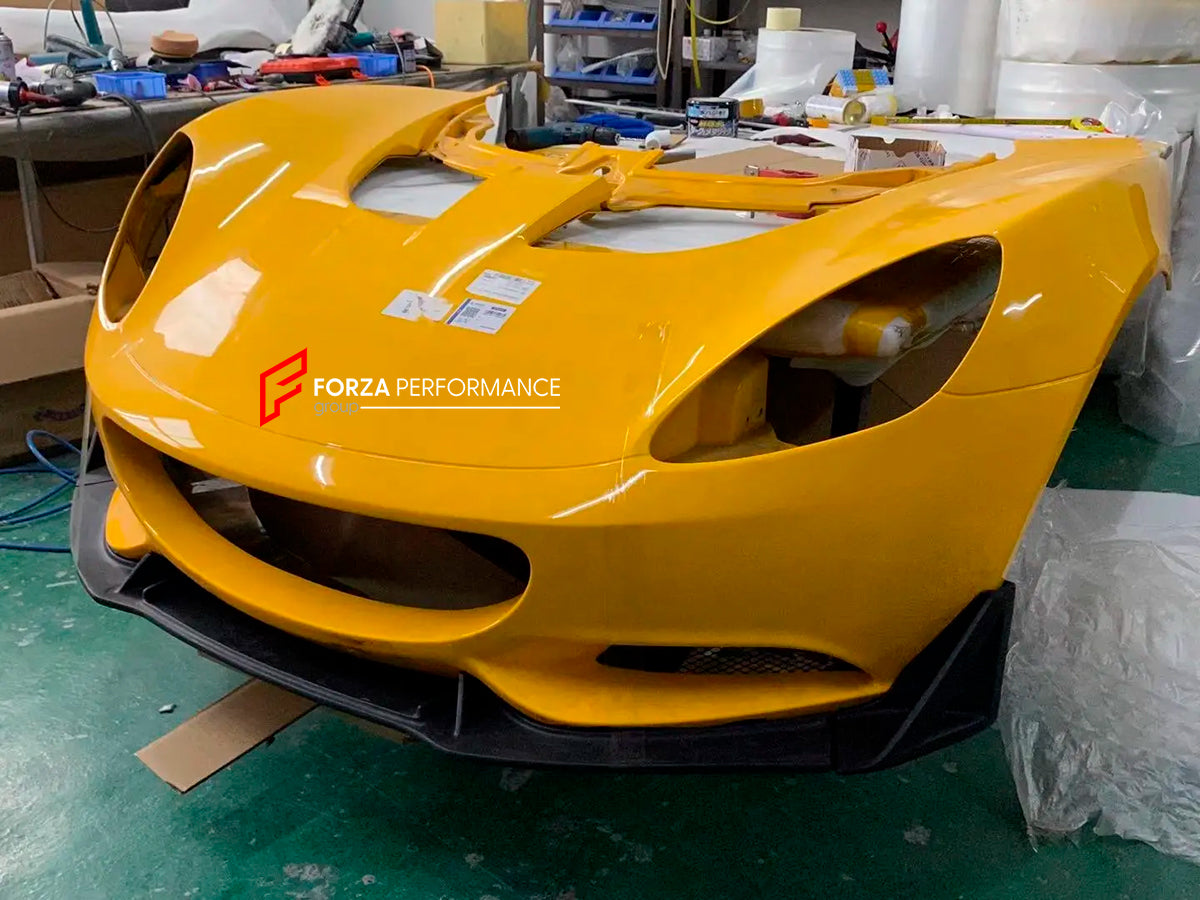 BODY KIT for LOTUS ELISE S3 CUP 2010 - 2021

Set includes:

Front Lip
Front Bumper

Hood/Bonnet
Front Fenders
Rear Diffuser

Material: Fiberglass

Note: Professional installation is required.
