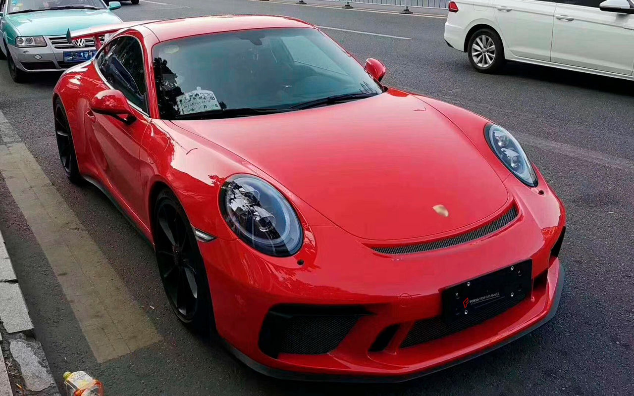 CONVERSION UPGRADE FACELIFT BODY KIT for PORSCHE 911 CARRERA 991.1 2012 - 2019 to 991.2 GT3 STYLE

Set includes:

Front Bumper Assembly
Rear Bumper Assembly

Material: Plastic

NOTE: Professional installation is required. Factory LED DRL must be reused