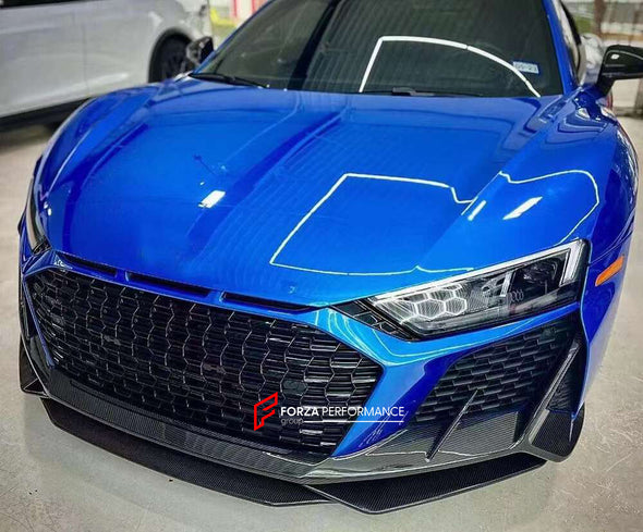 CAPRISTO STYLE CARBON FRONT LIP for AUDI R8 4S FACELIFT 2019+  Set includes:   Front Lip