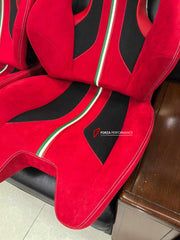 CAR SEATS for FERRARI

Ferrari car seats are top-tier, luxury-grade seats that prioritize premium materials, exquisite craftsmanship, ergonomic design, advanced technology, superior comfort, and safety features. These seats use high-quality materials and incorporate advanced adjustments for a personalized and luxurious driving experience.

Will fit on: 296 GTB, 296 GTS, 812 GTS, 812 SUPERFAST, F8 SPIDER, F8 TRIBUTO, PORTOFINO M, ROMA, SF90 SPIDER, SF90 STRADALE, 348 GTB, 348 GTS, 348 SPIDER, 348 TB, 348 TS,